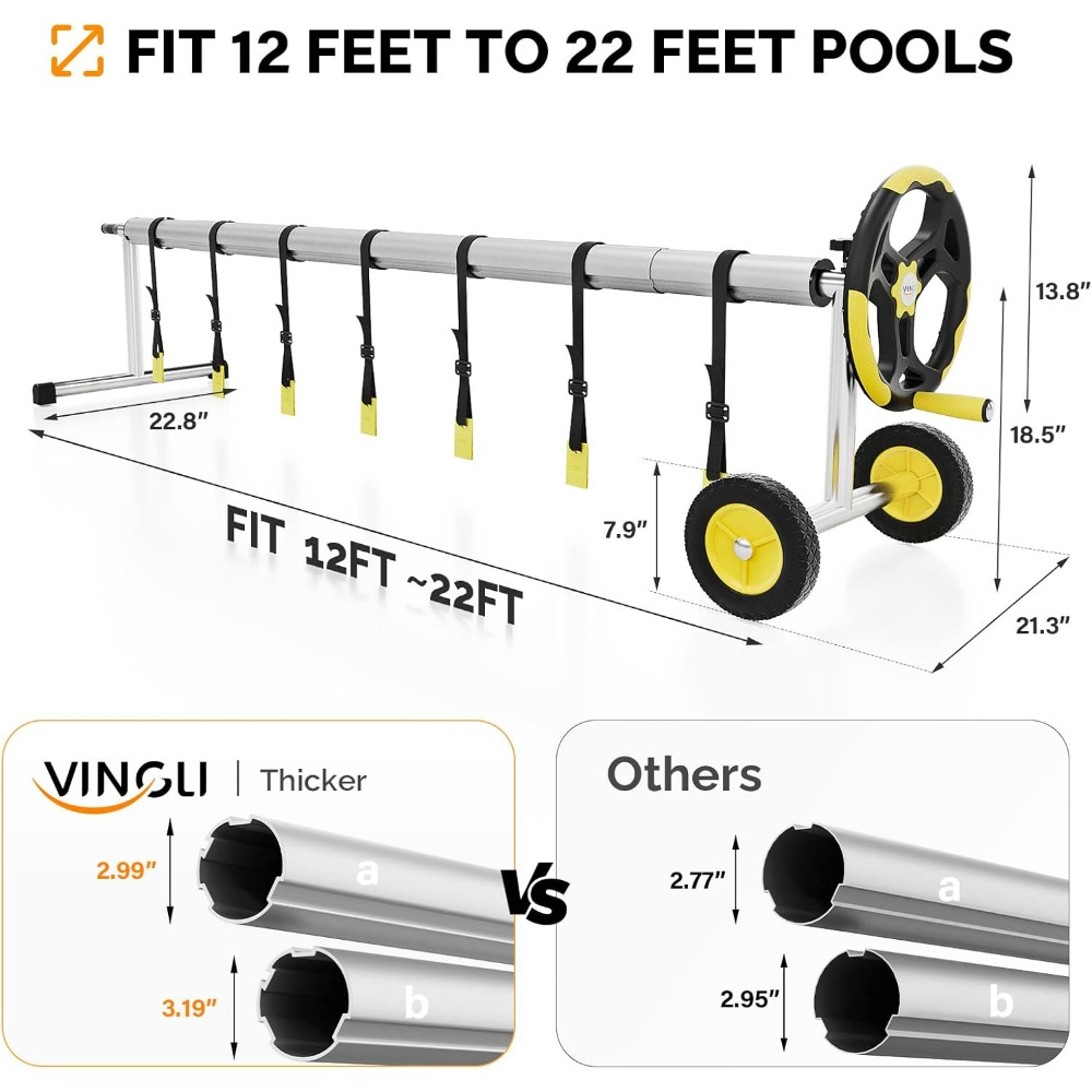 VINGLI 21FT Upgrade Aluminum S - Reel Cover recensie en prijs