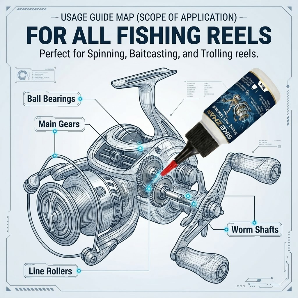 Fishing Reel Oil and Grease Lu - Reel Lubricant recensie en prijs