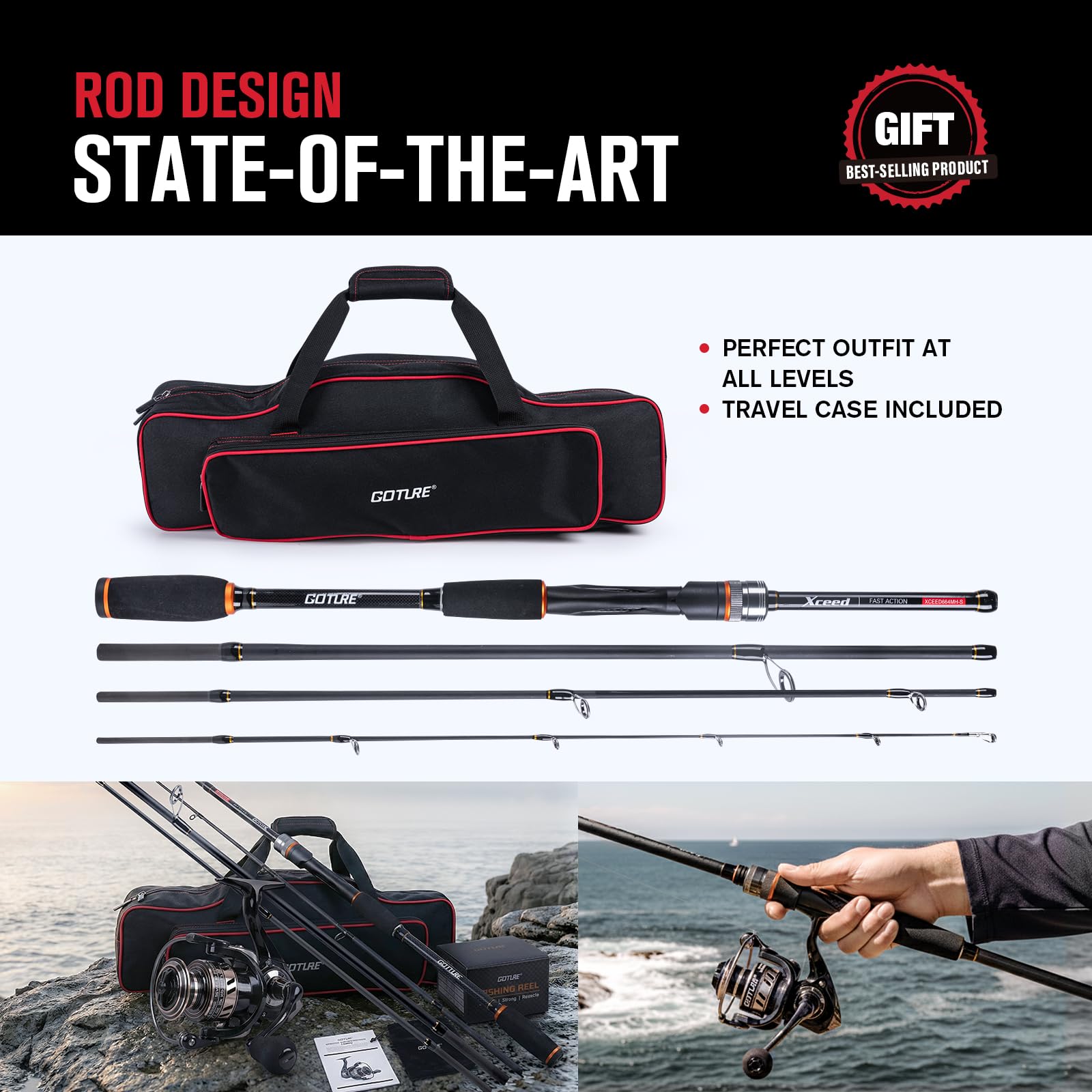 Goture Portable Spinning Fishi - Reel Bag recensie en prijs
