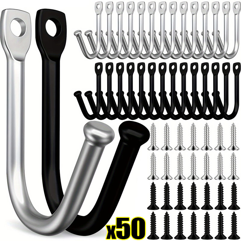 50/5Set J-shaped Metal Wall Ho - Reel Bag recensie en prijs