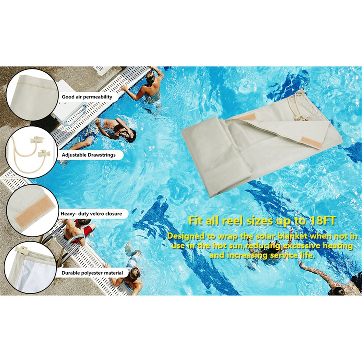 ABQR Swimming Pool Solar Reel  - Reel Cover recensie en prijs
