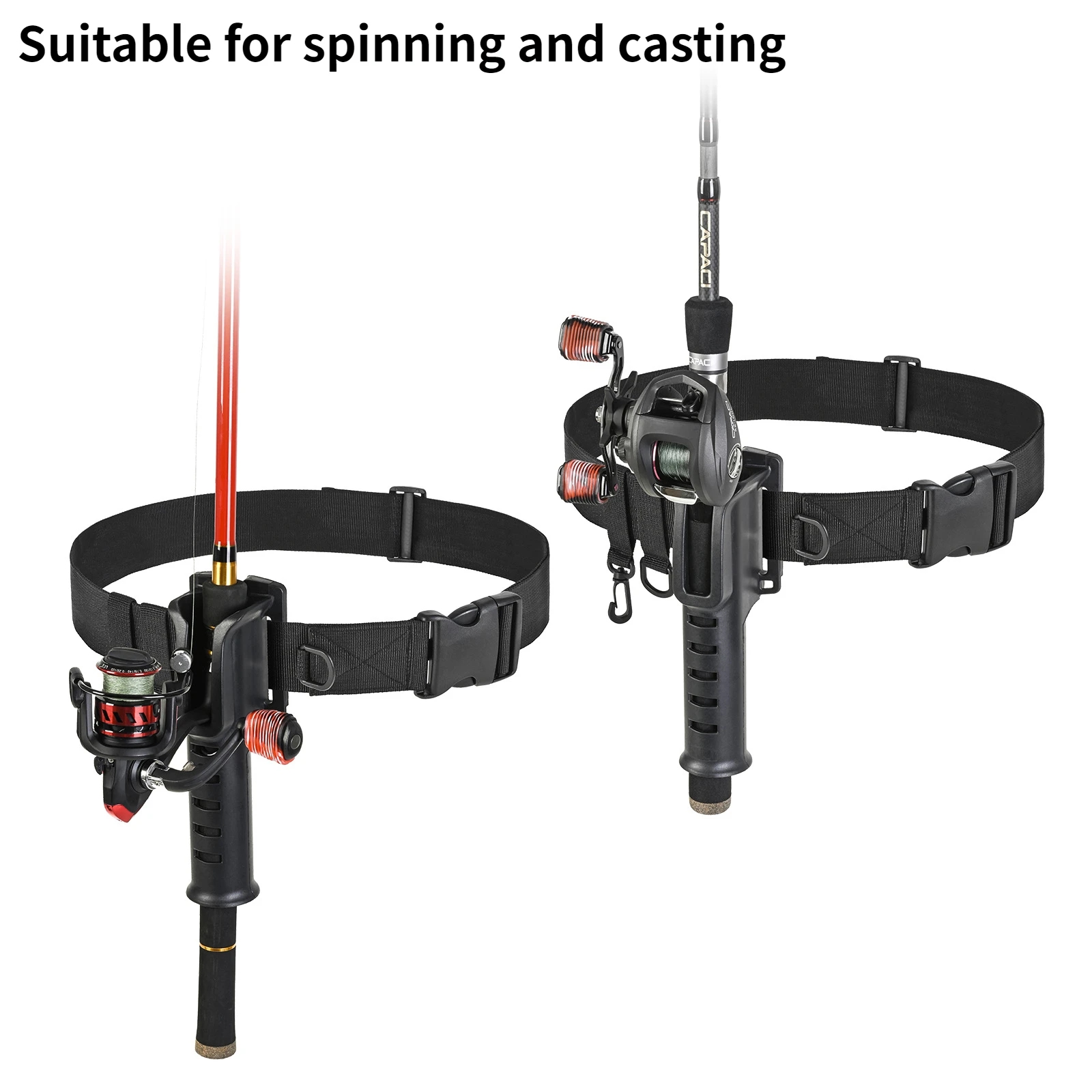 Hanging Fishing Waist Belt Rod - Spinning Reel recensie en prijs