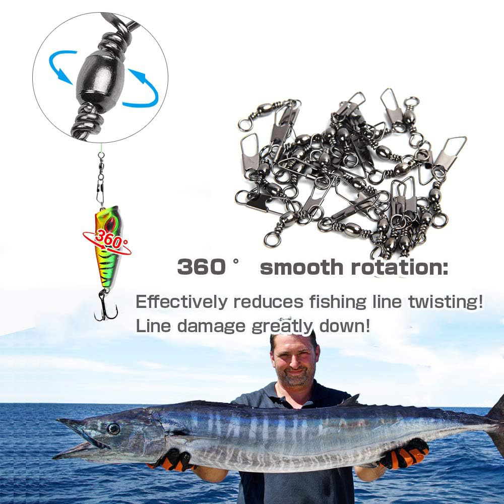 50Pcs Stainless Steel Snap Swi - Baitcasting Reel recensie en prijs