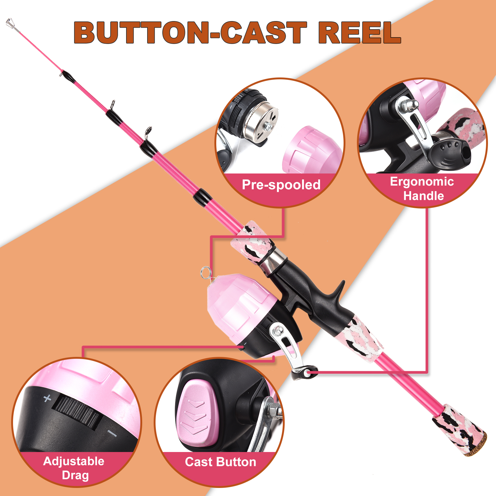 Kids Fishing Rod and Reel Comb - Spincast Reel recensie en prijs