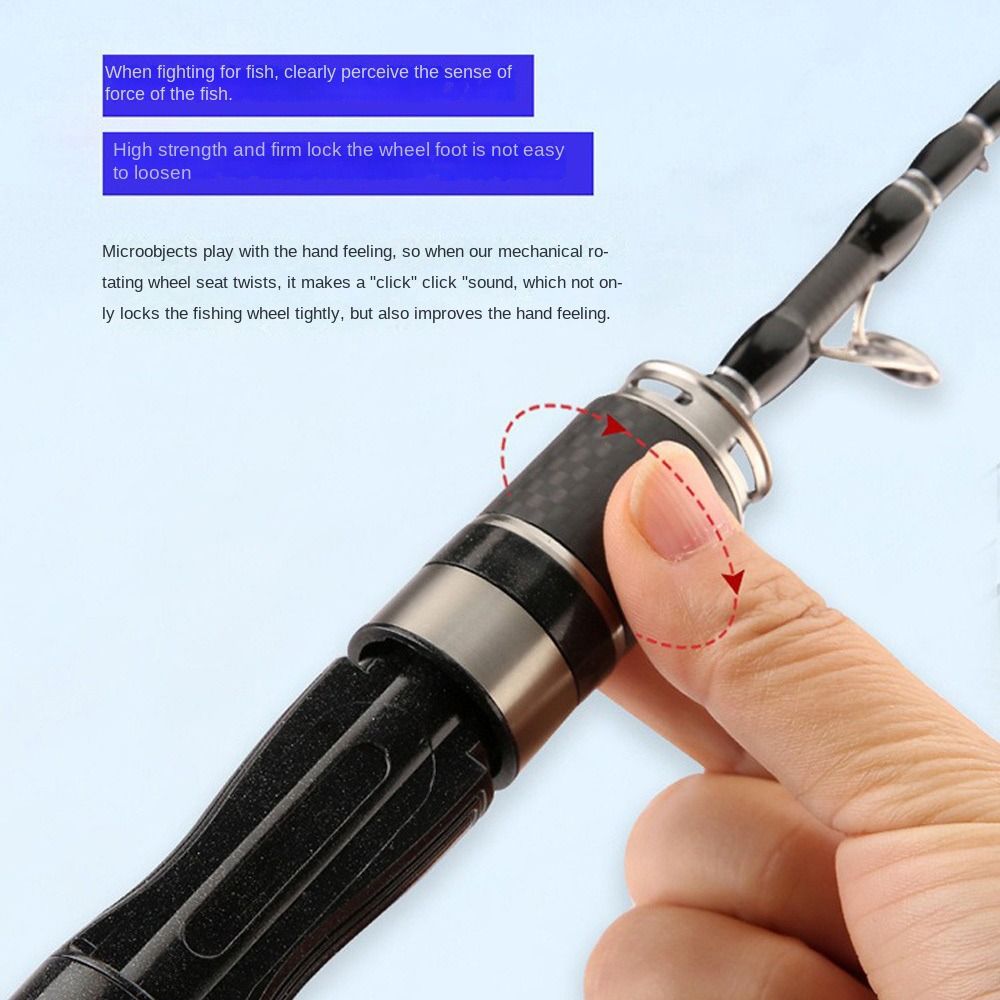 1.5m-1.8m Fishing Pole Rod Set - Spincast Reel recensie en prijs