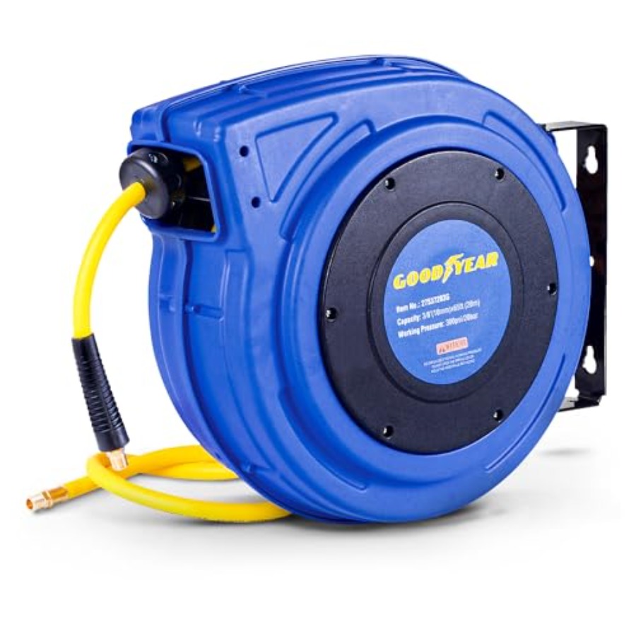 Retractable Air Hose Reel 3/8  - Reel Handle recensie en prijs