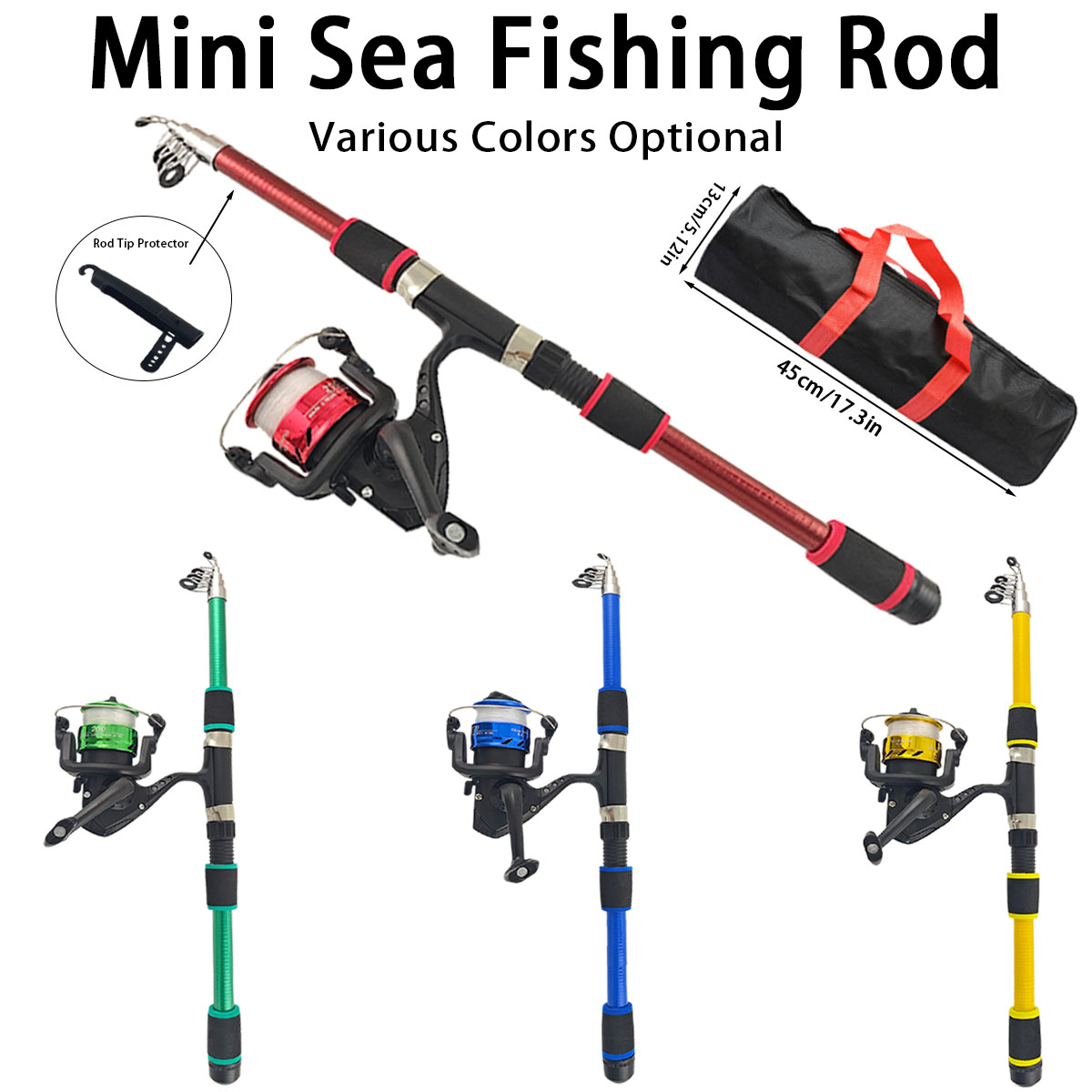 Mini Telescopic Sea Fishing Ro - Reel Bag recensie en prijs