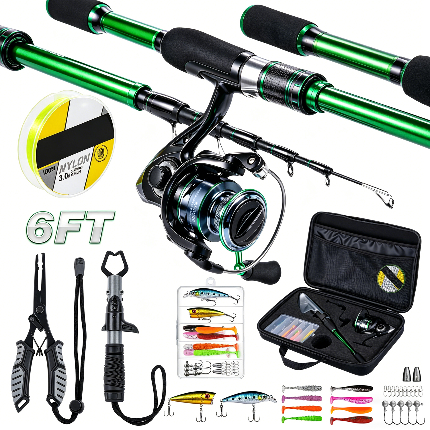 Graphite Telescopic Fishing Ro - Reel Bag recensie en prijs