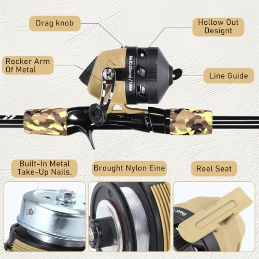 Fishing Rod and Reel Combo, Li - Spincast Reel recensie en prijs